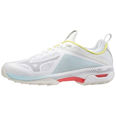 Zapatillas Hockey Mizuno WAVE Panthera Mujer Blancos / Azules / Rojos - Chile M935GFHBYU